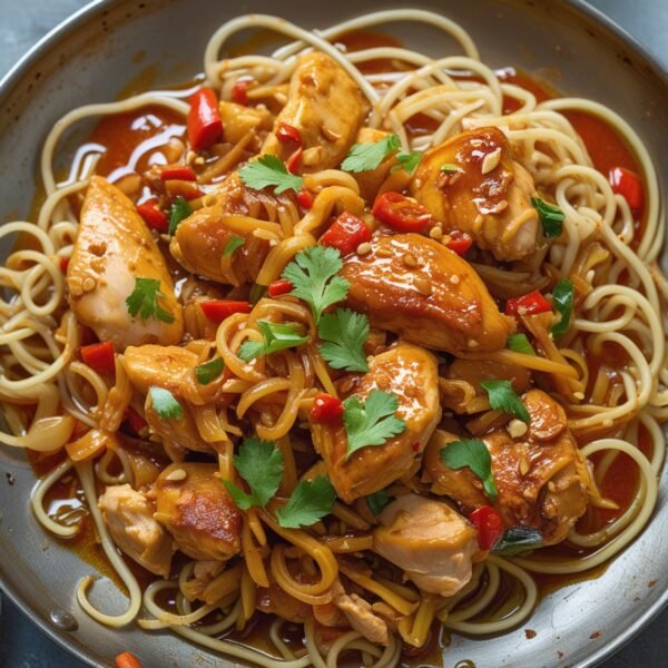 Tennessee Chicken Stir Fry and Noodles