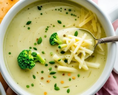 Broccoli and Cheddar Cheese soup
