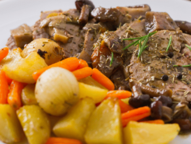 Roast Irish Beef, Mashed Potato and Baton Carrot