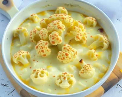 Cauliflower in Cheese Sauce