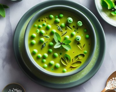 Pea and Mint