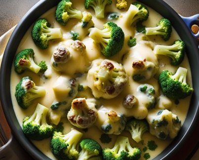 Broccoli in Cheese Sauce