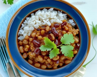 3 Bean Chilli and Rice
