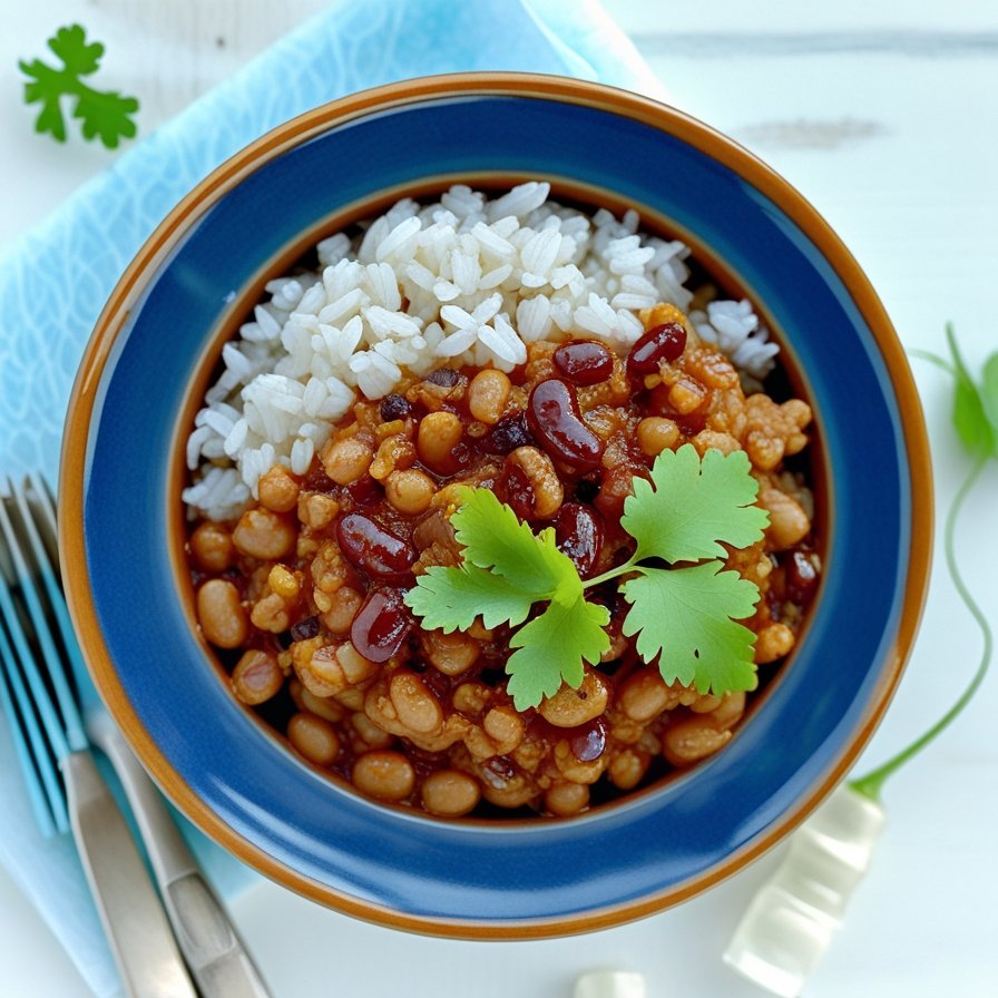3 Bean Chilli and Rice