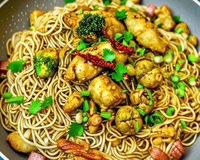 Korean BBQ Chicken Noodle