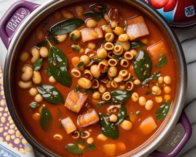 Bacon Bean and Pasta