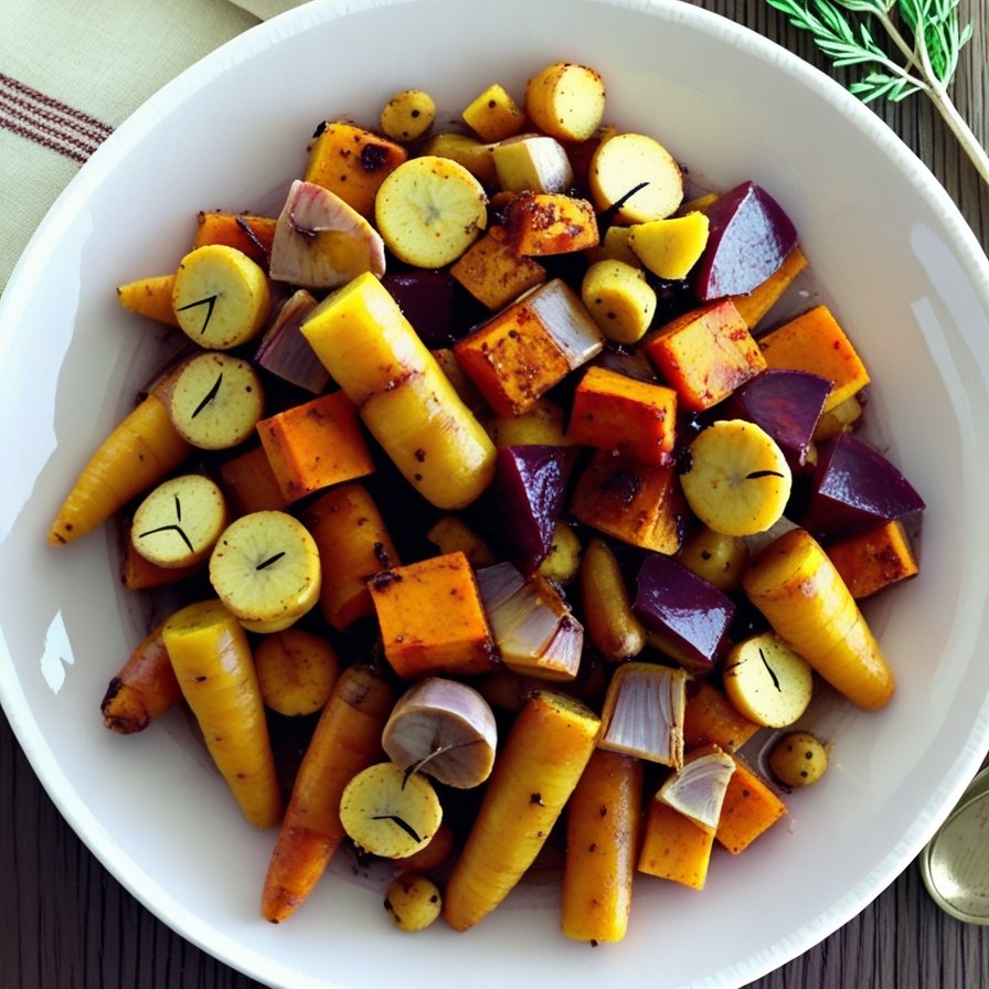 Oven Roasted Root Vegetables